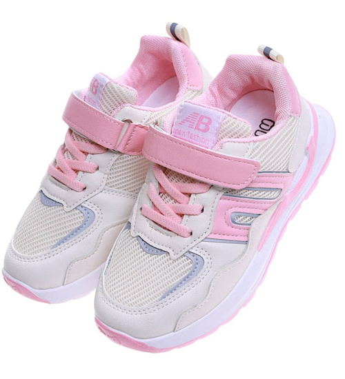 Różowe dziewczęce buty sportowe sneakersy /G11-2 17234 T289/