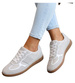 Szare sznurowane buty sportowe casual /D9-1 18795 W286/