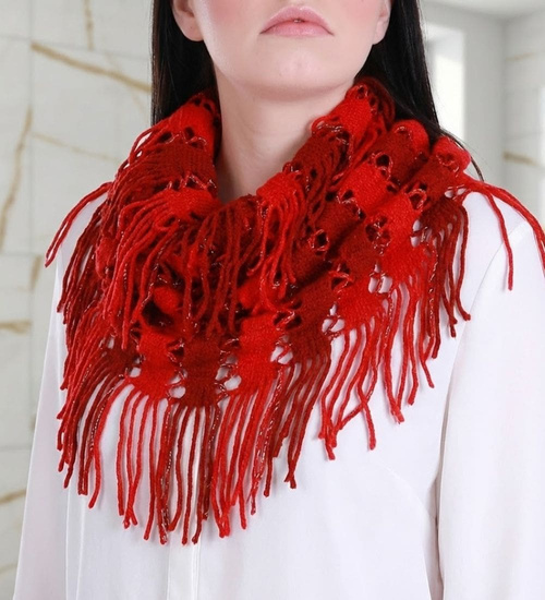 Bordowy szal komin apaszka /H2 S40 T0/