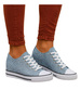 Niebieskie trampki sneakersy na niskim koturnie /i4-3 16614 T094/