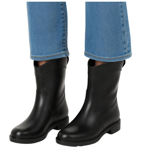 Damskie czarne kalosze gumiaki gumowce /A5-1 12744 T490/