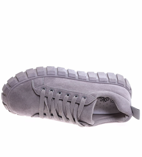 Szare trampki creepersy na platformie /C5-3 16658 S230/