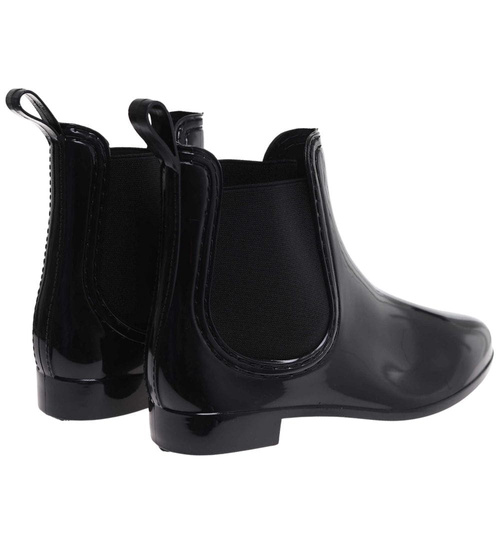 Kalosze damskie czarne gumiaki sztyblety /F2-1 +h2 17980 T21-52/