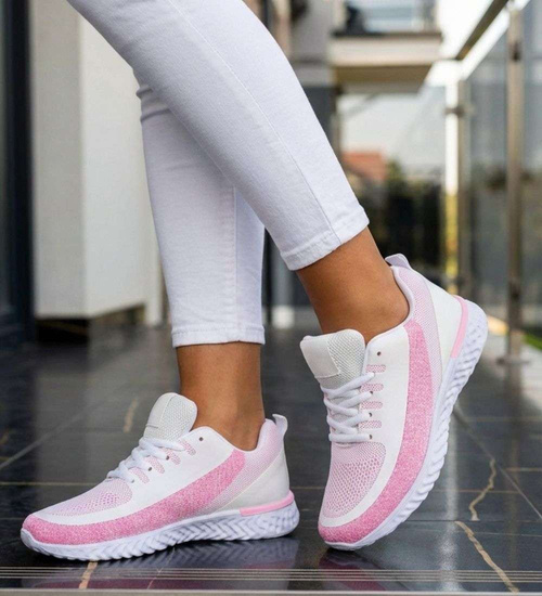 Wygodne sznurowane buty sportowe damskie /D2-2 18652 T255/