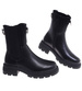 Czarne wysokie botki damskie sztyblety /K3-2 H2 18549 W18-45/