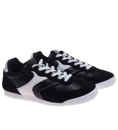 Czarne buty sportowe damskie /E8-2 18803 W233/