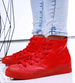 Wysokie czerwone trampki damskie /A2-1 16748 G9-84/