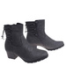 Zimowe szare botki na niskim obcasie /F5-3 18506 T386/