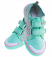 Miętowe dziewczęce tenisówki na rzepy /B3-1 16881 T1-3/