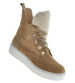 Beżowe botki damskie skórzane Filipczyk /A10-2 10170 S197/