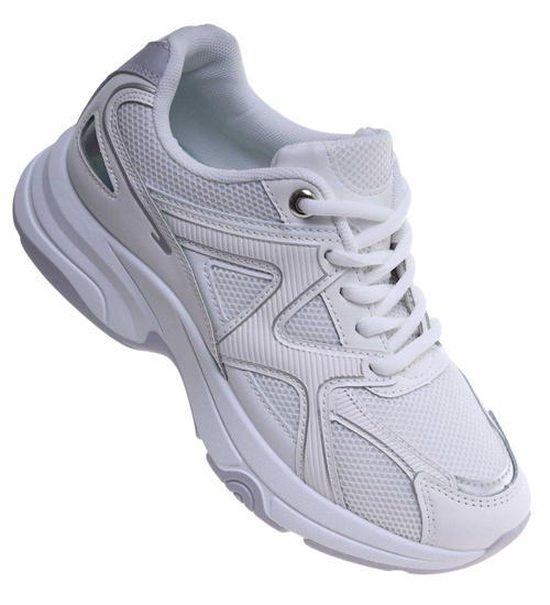 Białe damskie buty sportowe /A8-3 18120 T208/