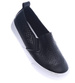 Ażurowe wsuwane trampki slip on Czarne /B6-2 13765 T122/