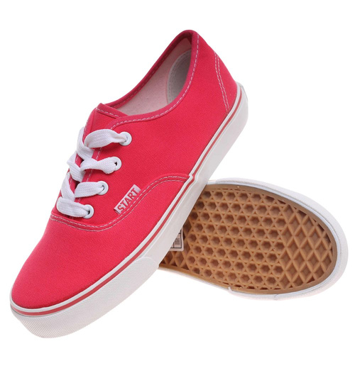 Różowe niskie tenisówki damskie z tkaniny /D5-2 H2 16192 G056/