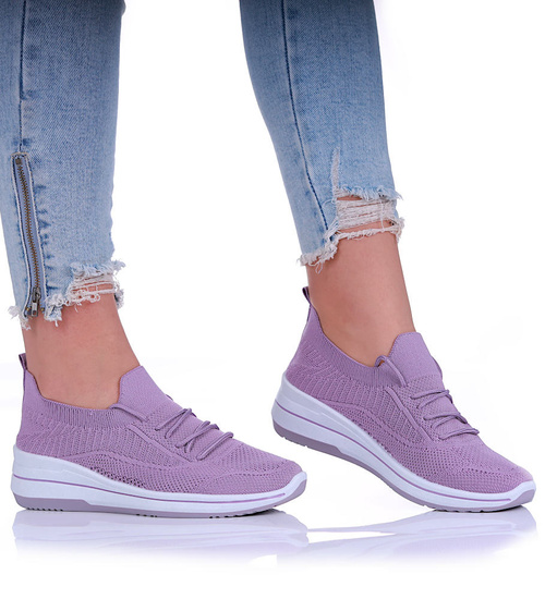 Fioletowe wsuwane buty sportowe /H2 17268 W101/