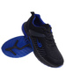 Sznurowane męskie czarno niebieskie buty sportowe /A2-1 18067 T286/