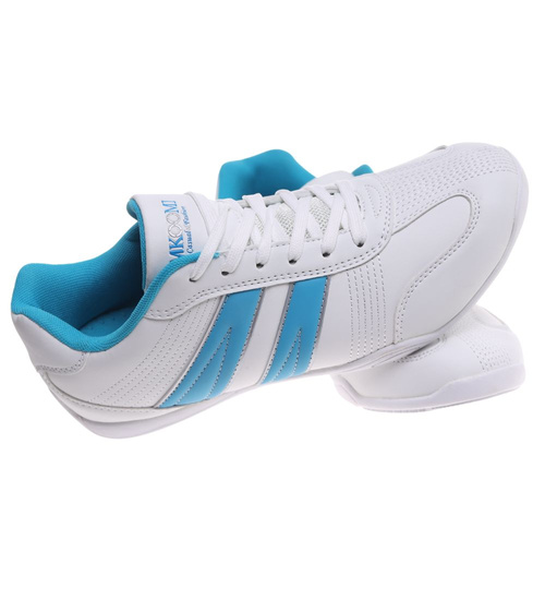 Białe damskie buty sportowe sznurowane ost512