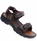 Brązowe męskie sandały rzymianki /B7-1 16502 T300/