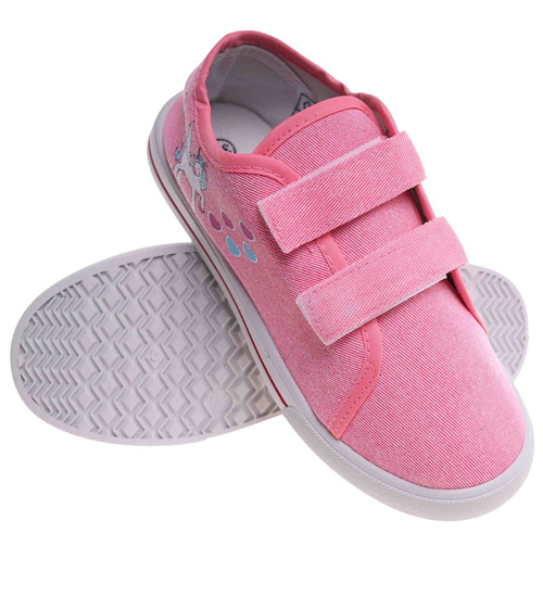 Różowe tenisówki dla dziewczynki na rzepy /A6-1 18111 T189/