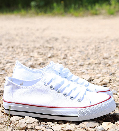 Klasyczne białe trampki /A1-3 14487 S3/