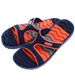Basenowe klapki męskie Granatowe pomarańczowe /D6-1 17191  T087/