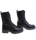 Czarne zimowe ocieplane botki glany /G12-1 18537 G384/