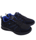 Sznurowane męskie buty sportowe Czarno granatowe /G13-3 18141 T370/