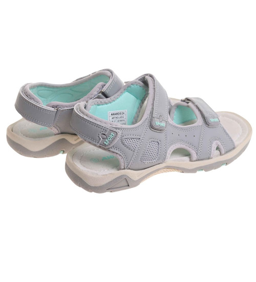 Szare sportowe sandały damskie /A3-2 17891 W337/