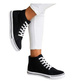 Wysokie trampki damskie Czarne /A5-3 13874 S097/