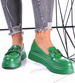 Zielone półbuty oxfordy na platformie 12310 /A10-3 2052-207 T695/