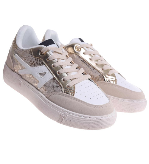 Trampki damskie sznurowane złote /i6-2 H2 18477 W16-6/