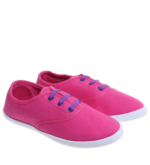 Fuksjowe wsuwane tenisówki dziewczęce /D5-1 18059 T075/