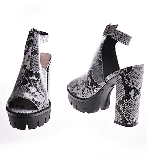 Damskie sandały na platformie /E3-1 12053 T390/