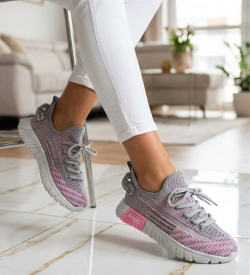 Lekkie dziewczęce buty sportowe /F4-3 8525 S398/