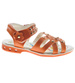 Pomarańczowe dziewczęce sandały paseczki /E2-2 9093 S096/