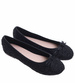 Czarne koronkowe baleriny /E3-2 16606 T8-61/