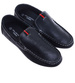 Wsuwane męskie czarne półbuty mokasyny /G3-2 15630 T250/