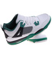 Wysokie męskie buty sportowe sneakersy White Green /B1-2 17217 T682/