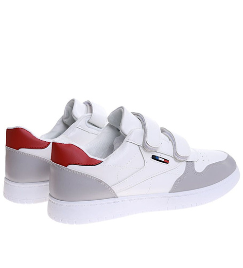 Wygodne trampki męskie na rzepy /F9-2 16956 T386/