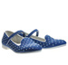 Niebieskie balerinki dziewczęce z paseczkiem /G9-3 4434 S077