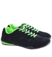 Zamszowe czarno zielone buty sportowe / H OST 376 S341/
