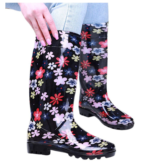 Kolorowe kalosze z długą cholewką /G3-1 15792 T339/