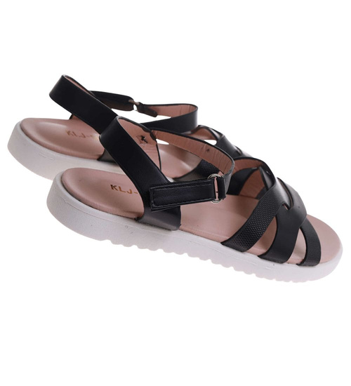 Czarne sandały dla dziewczynki /C5-2 17630 T296/