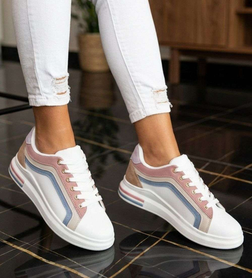 Buty sportowe na niskiej platformie /F8-1 18796 W283/