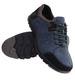 Granatowe sznurowane obuwie trekkingowe /E10-2 18036 T386/