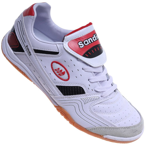 Białe sznurowane trampki halówki męskie /E1-2 18149 T481/