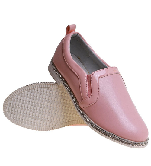 Różowe półbuty dziewczęce  /E5-2 11276 S192/