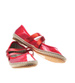 Wygodne dziewczęce balerinki RED /G-8-1 4890 GA097/