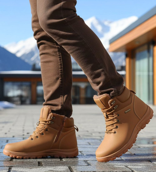 Wysokie zimowe buty trekkingowe męskie Camel /E5-1 184614 T477/