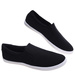 Wsuwane materiałowe trampki slip on Czarne /G13-3 18739 T280/