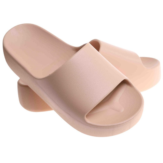 Klapki damskie na plażę wodoodporne khaki /A10-3 17850 G182/